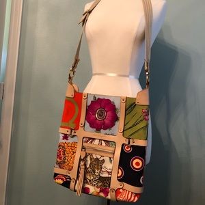 SALVATORE FERRAGAMO Shoulder Animal Leopard Flower